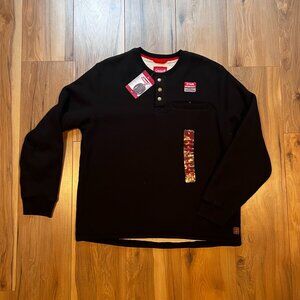 NWT Men's Sherpa Lined Coleman Long Sleeve Camping Fleece